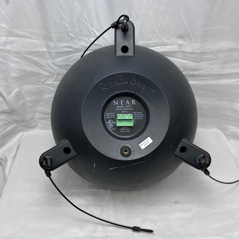 Bogen NEAR Orbit OPS1 Pendant Loudspeaker Black Hanging Sphere Speaker